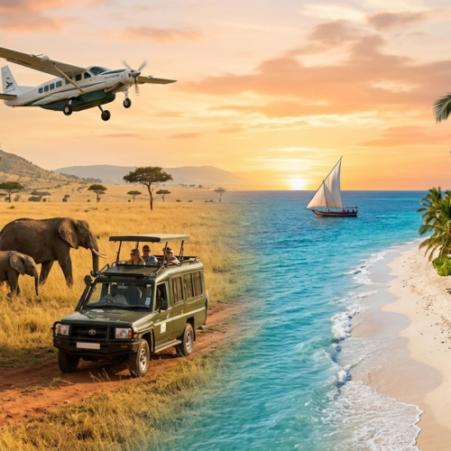 7 DAYS KENYA WILDLIFE AND BEACH FLY-IN PACKAGE. 2 NIGHTS MASAI MARA AND 4 NIGHTS BEACH HOLIDAY.