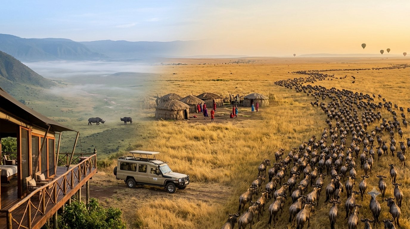 6 DAYS TANZANIA SAFARI: 2 NIGHTS KARATU/ 2 NIGHTS SERENGETI/ 1 NIGHT MANYARA